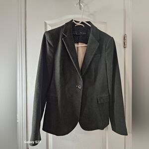 Zara Basic Olive Green Blazer